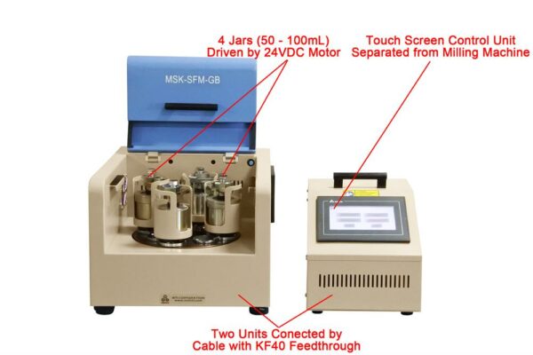 Programmable Planetary Ball Mill - MSK-SFM-GB