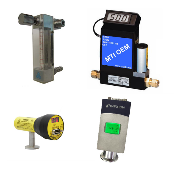 Vacuum Gauges, Pressure Controller and Flow Meters