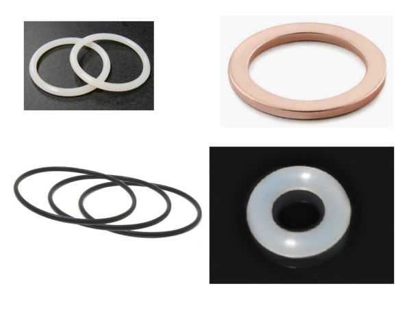 Silicone and Copper O-rings